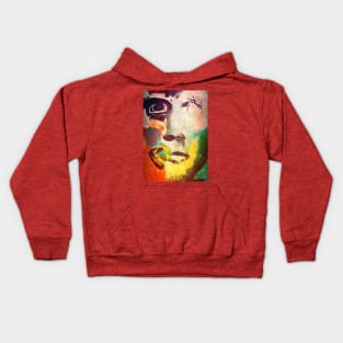 Abstract man portrait Kids Hoodie